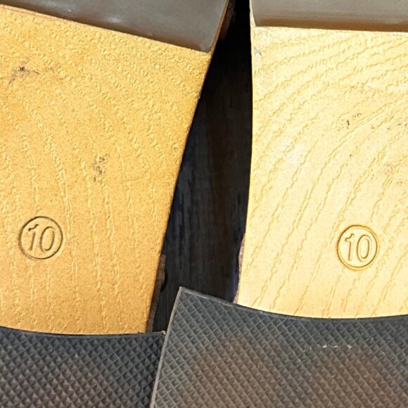 MIA Brown Block Heels Jullia Ankle Strap Brown Faux Leather Size 10 - Picture 5 of 8